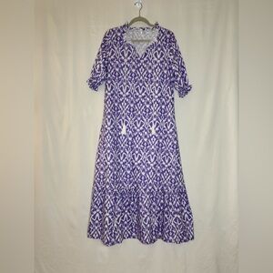 Purple Patterned Women's Dress